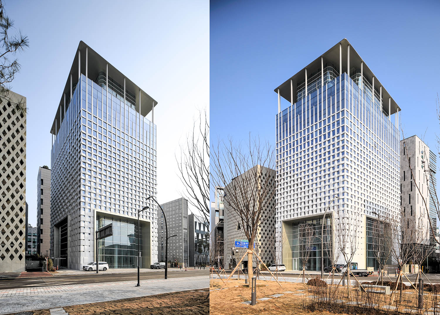 한국카본 R&D 센터 — 복합패널 CHAMPAGNE GOLD SHORTLINE BRUSH 적용 사례